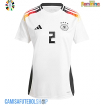 Camisa de time de futebol Alemanha Antonio Rudiger #2 Replicas 1º Equipamento Feminina Europeu 2024 Manga Curta